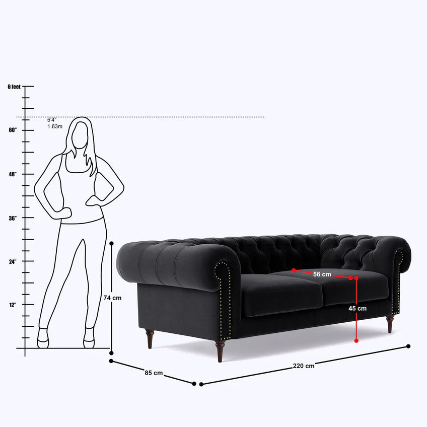 Chesterfield Sofa 3 Seater